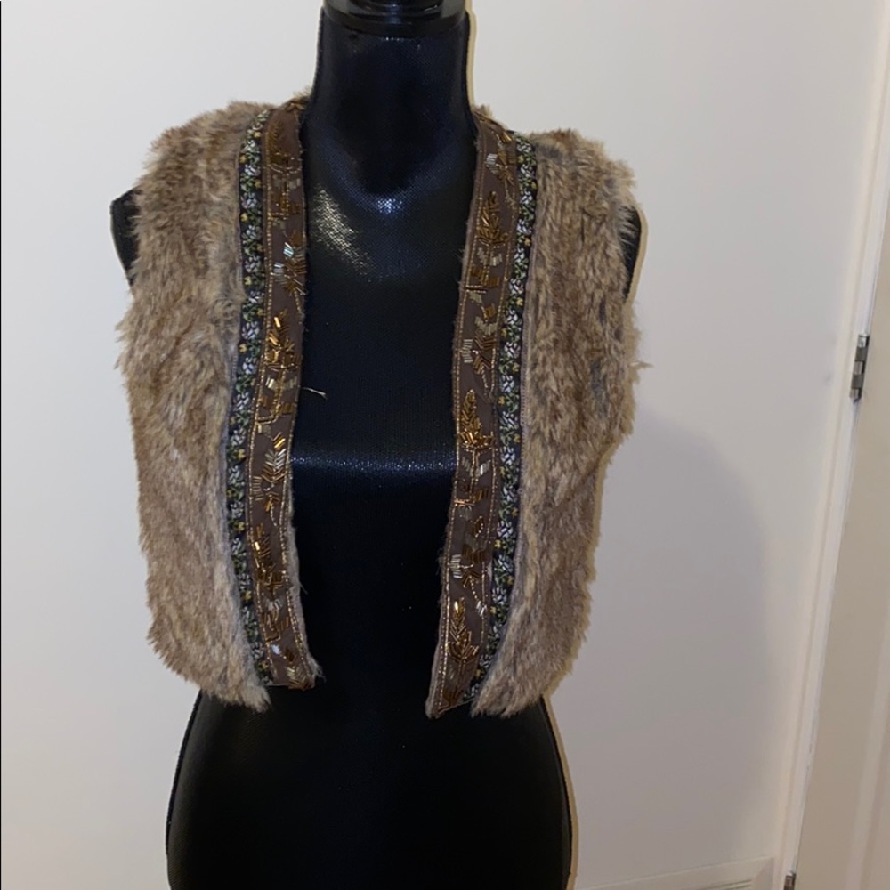 Faux fur vest